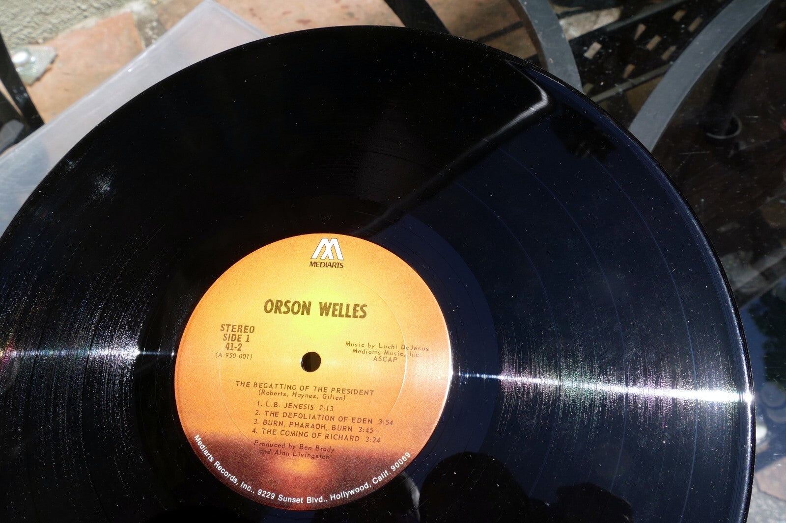 Orson Welles - The Begatting of The President Vinyl LP Album Mediarts 41-2