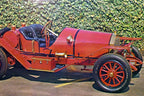 Unposted postcard 1914 simplex model "f" replica car from briggs museum 1972