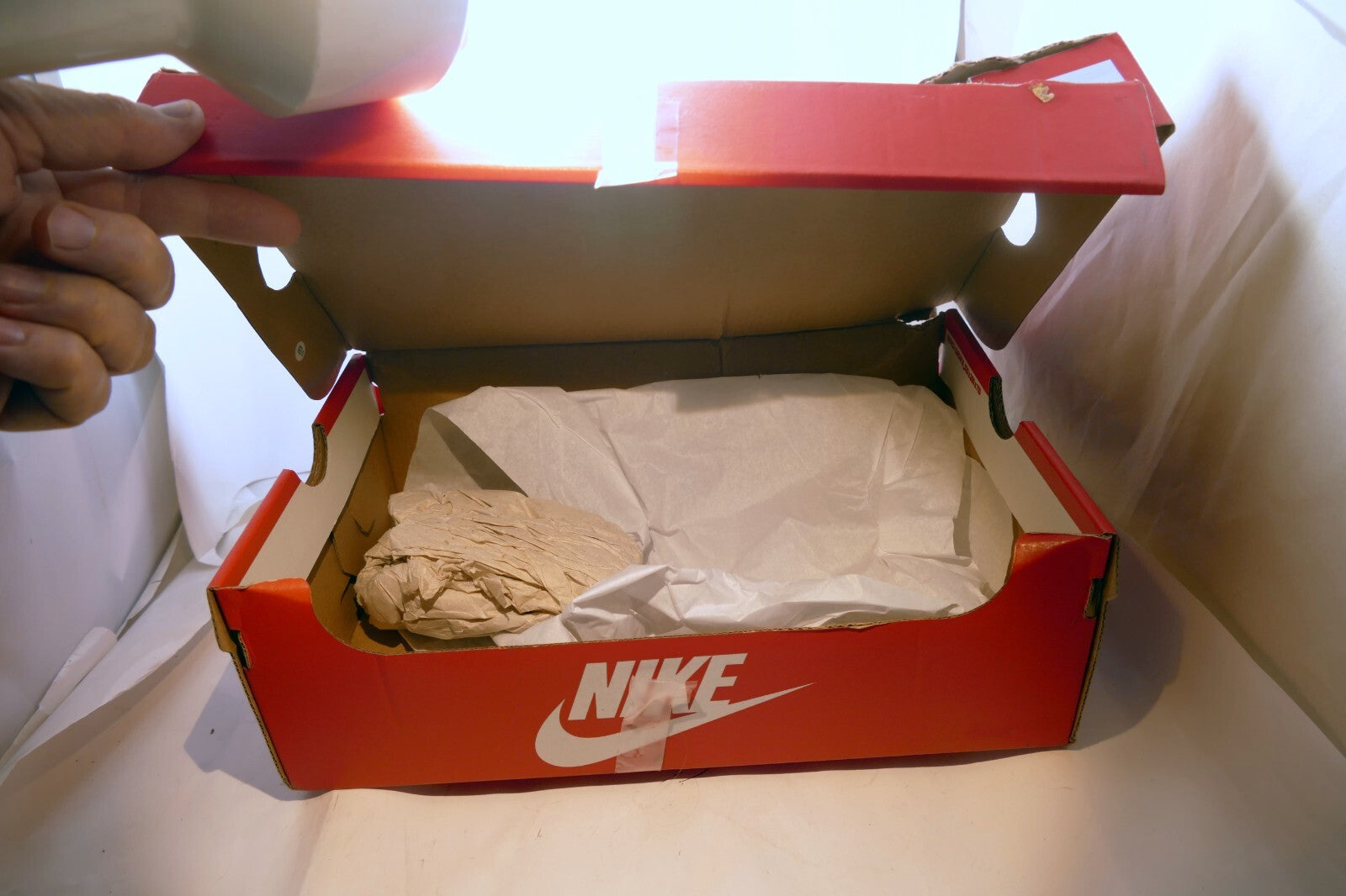 Storage BOX ONLY  Nike Dunk Low  White/Black 9 7.5  DD1503 101