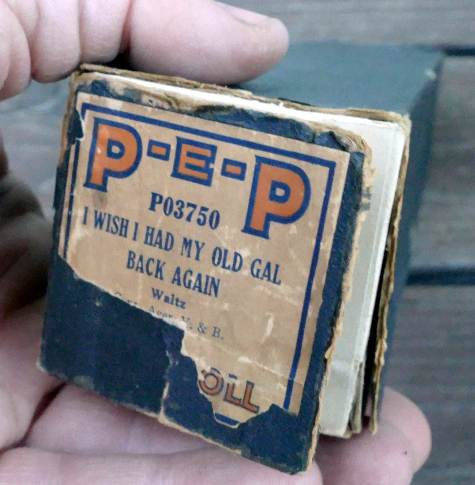 Pep p03750 i wish i had my old gal again waltz
