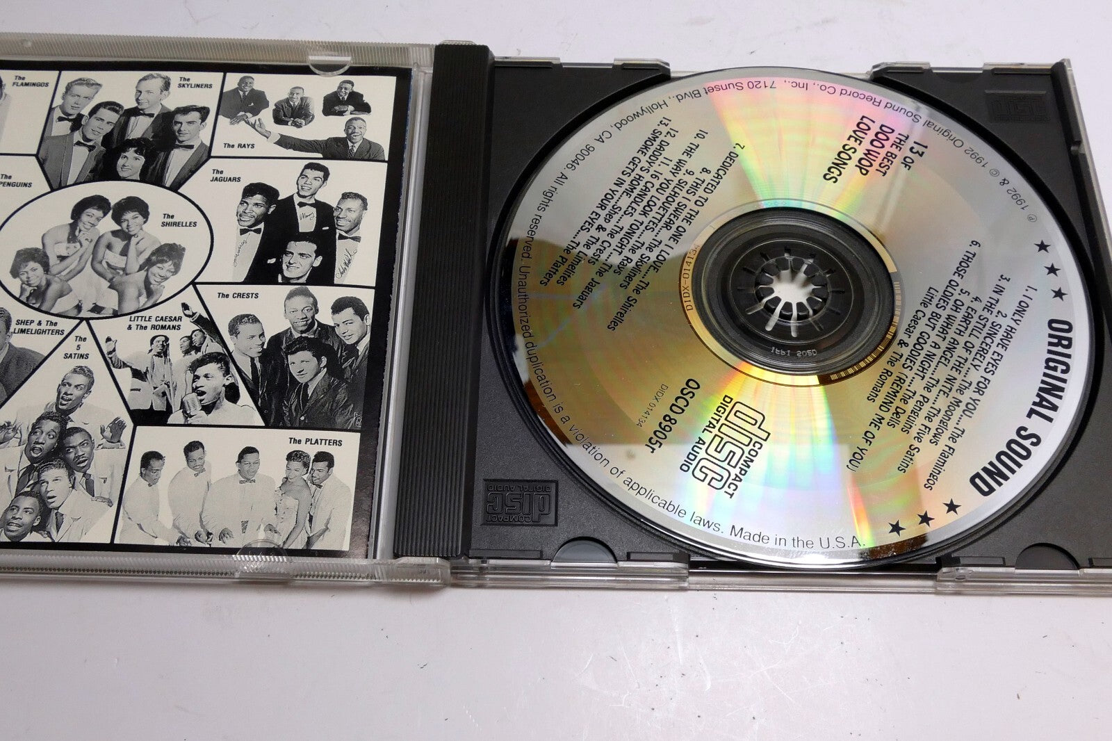 13 of the Best Doo Wop Love Songs CD OSCD 8905r