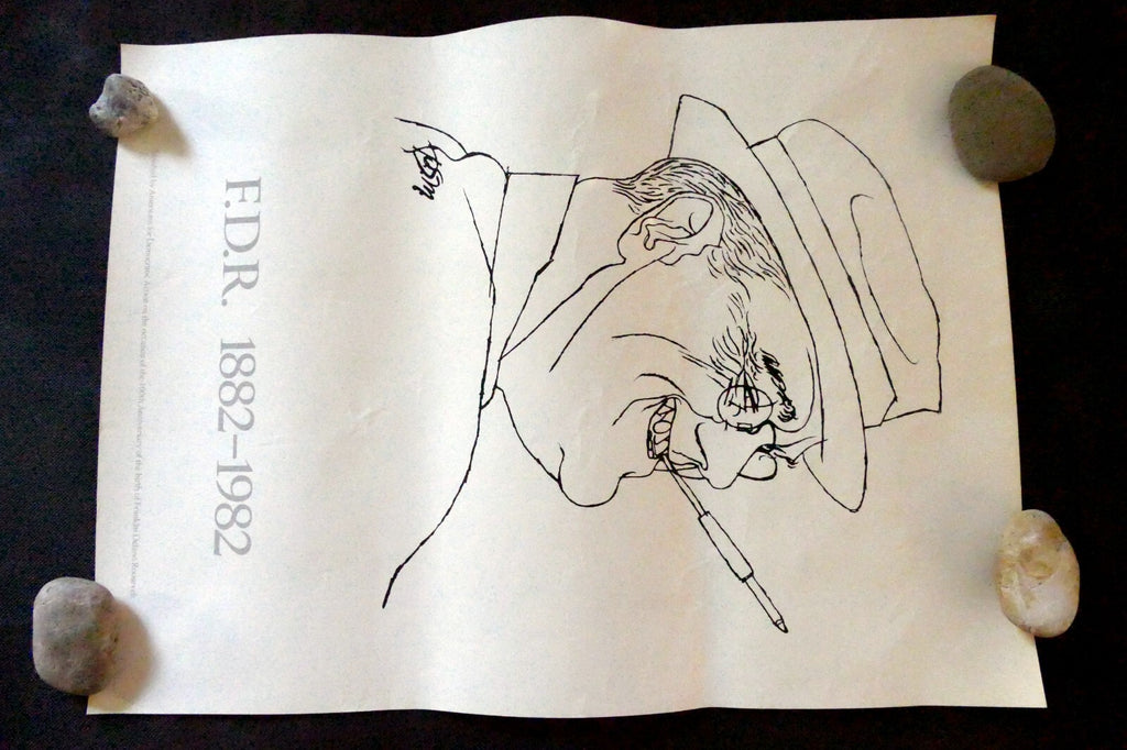 President FDR Franklin Roosevelt 100th Anniversary Birthday Poster 1882-1982