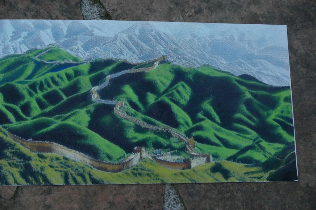 GREAT WALL OF CHINA Silk Weaving large 16X38"