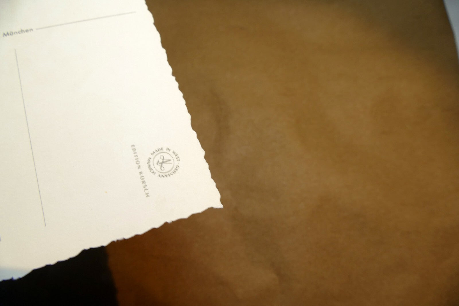 Adolf KORSCH VERLAG Postcard Munchen Girl & Boy with Flowers - Unposted Art