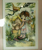 Jody bergsma 1981 "you pick up my pieces" print 2029/7500 framed 10x12"