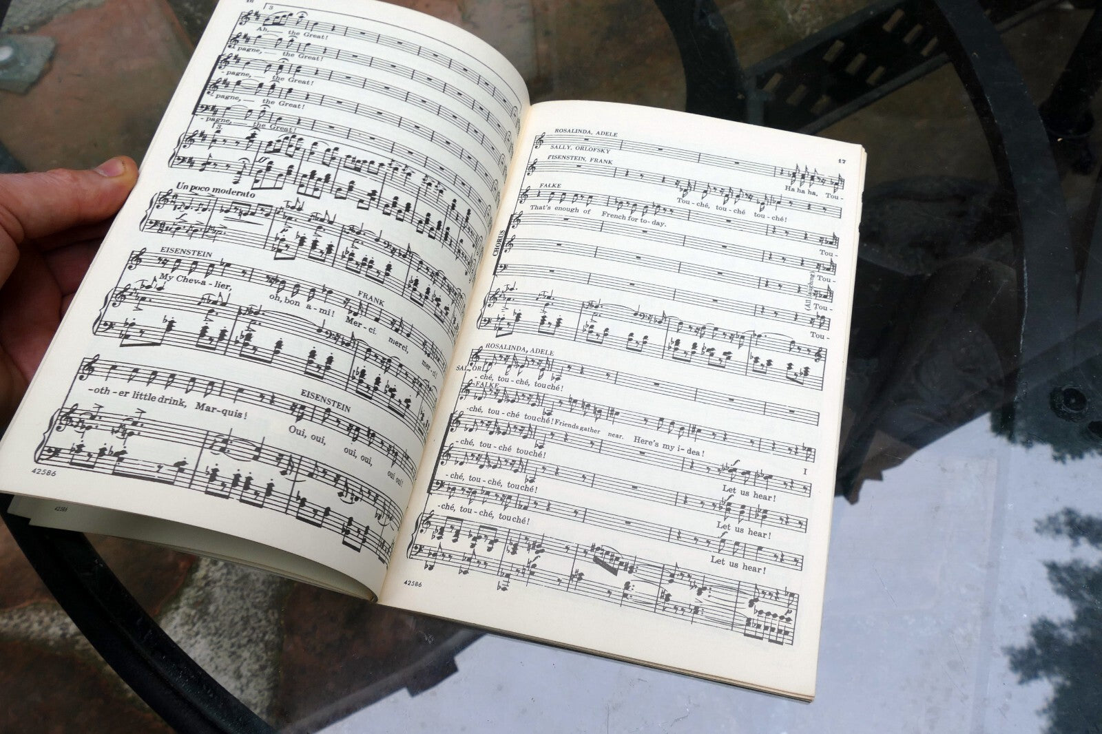 Johann Strauss die Fledermaus by Thomas Martin Sheet Music 1951 Vocal Chorus