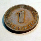 1 pfennig coin 1984 germany   federal republic with oak leaf