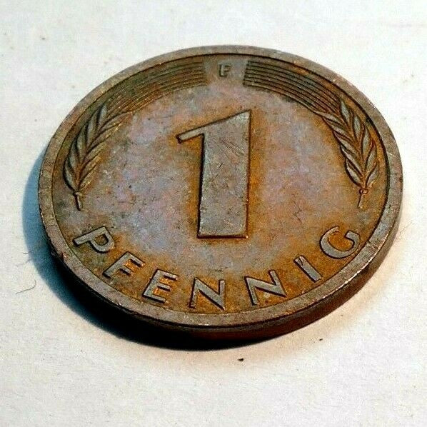 1 pfennig coin 1984 germany   federal republic with oak leaf