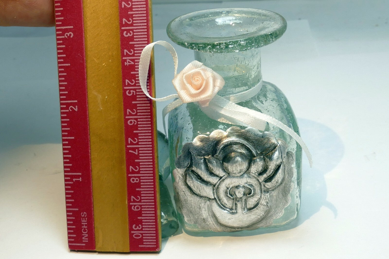 BAUTIZO DE Sofia Cristina BOTTLE GLASS w/ Angel  Communion Baptism Favor