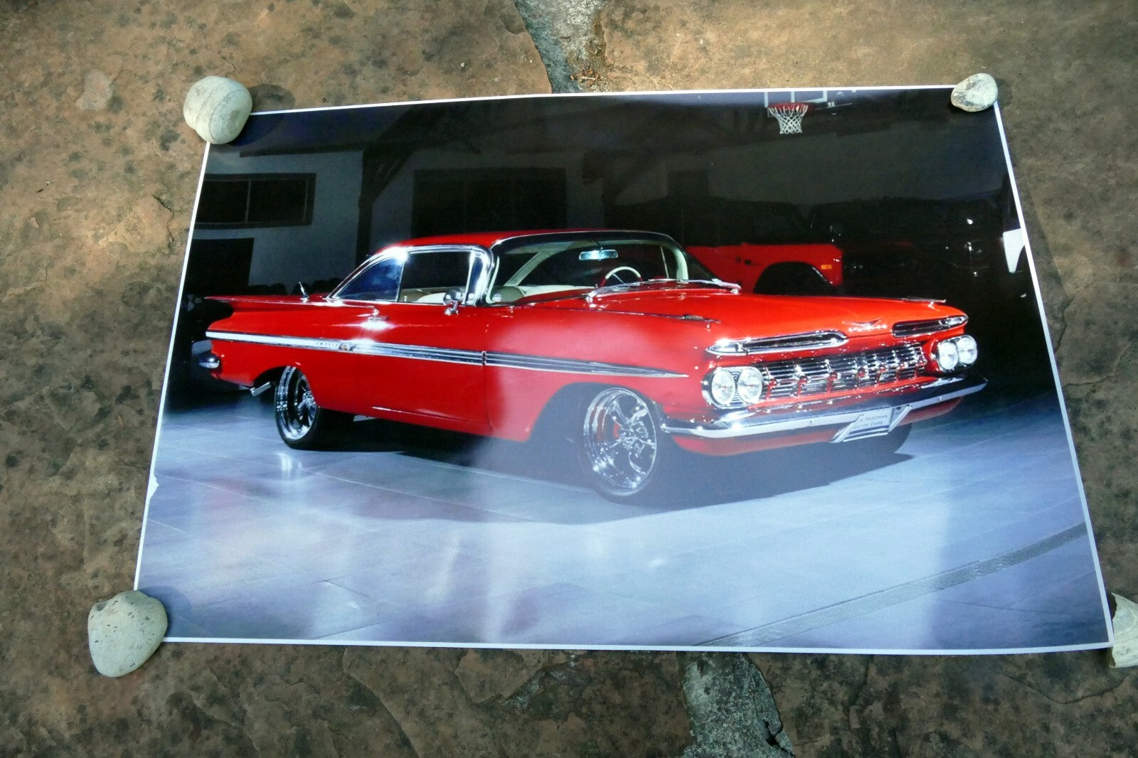 1959 Chevrolet Impala Hot Rod Lowrider Photo Poster Auto Car large 20X30"