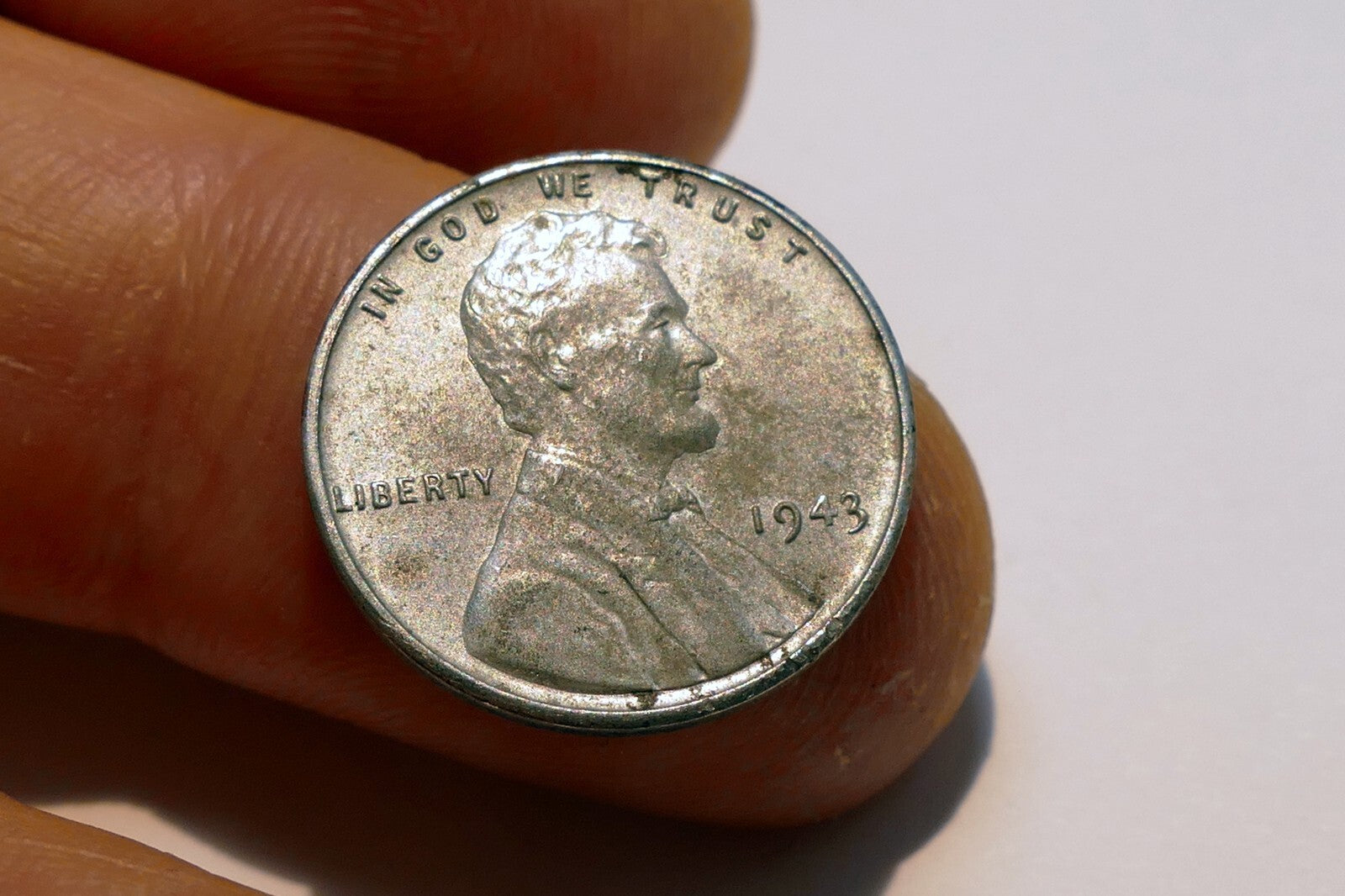 1943 Lincoln Cent 1c Steel Penny  coin