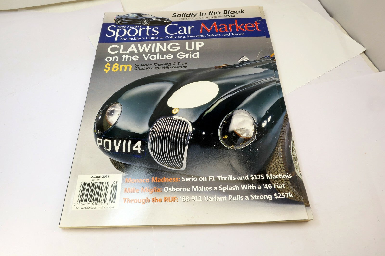 Sports Car Market August 2016 LeMans Finishing C-type M-B SL65 AMG Black