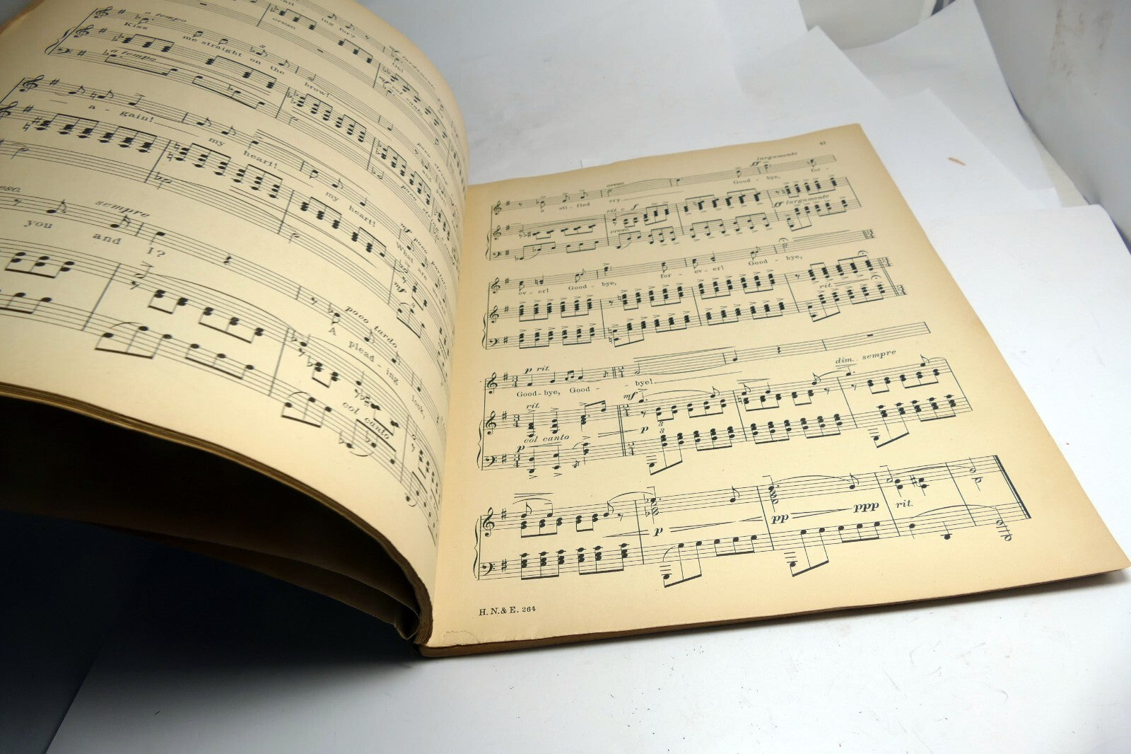 Most Popular Drawing Room and Concert Songs Sheet Music Book for High Voice 1912