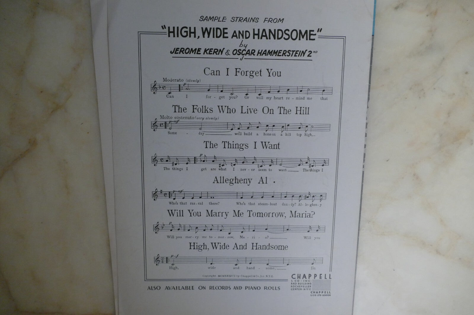 The Folks Who Live On The Hill 1937 by Jerome Kern from High, Wide And Handsome