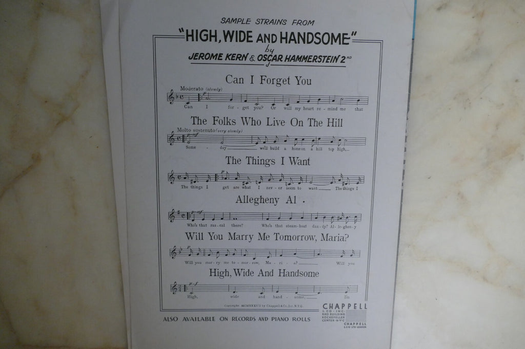 The Folks Who Live On The Hill 1937 by Jerome Kern from High, Wide And Handsome