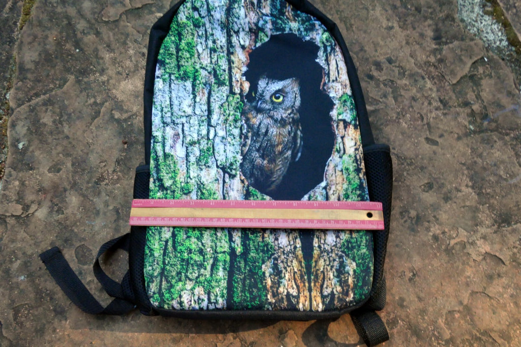 Camo Forest Green medium Backpack Bag Owl Printed camping