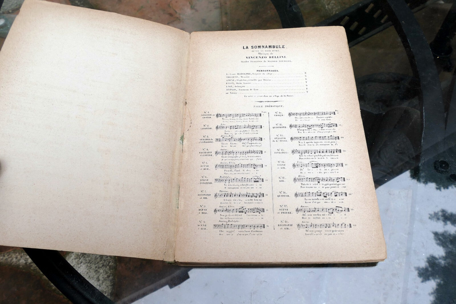Sonnambula Bellini Paris Schlesinger 1850-1890 sheet music Partition Piano chant