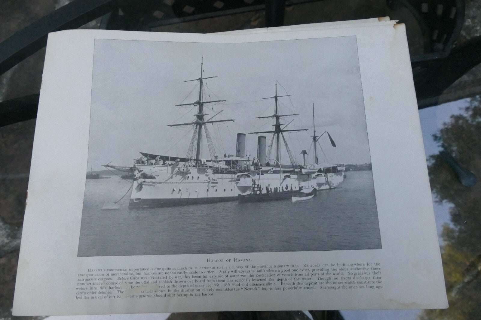 AMERICAN HAVANA Harbor USS "Newark" CUBAN JOURNAL Brochure 1898-1900 incomplete