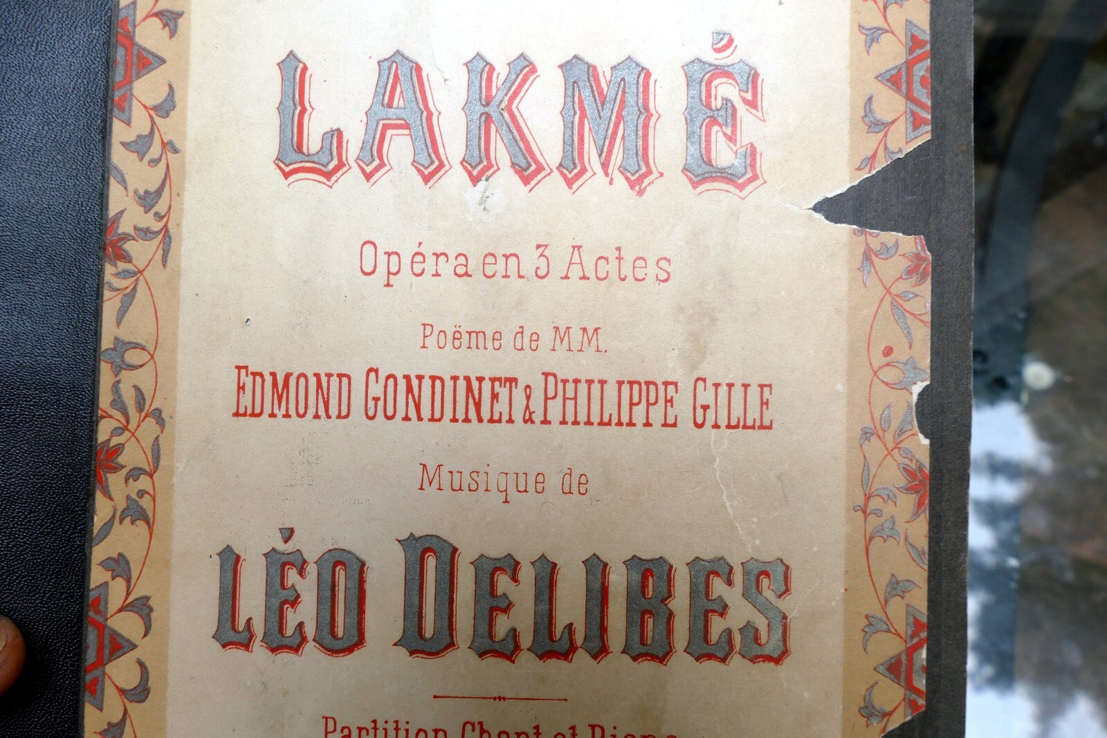 1883 lakme sheet music léo delibes opera en trois actes paris property peroni