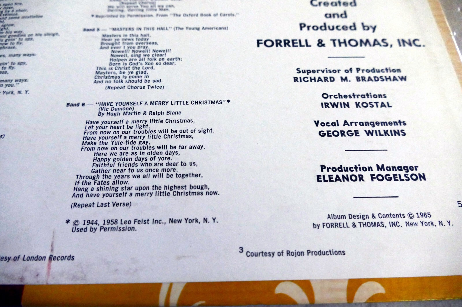 Firestone Your Favorite Christmas Music Volume 4 Stereo LP SLP-7011