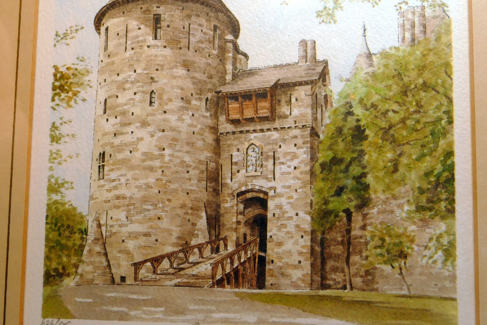 Glyn Martin Castell Coch Amersham Print Signed Numbered Framed