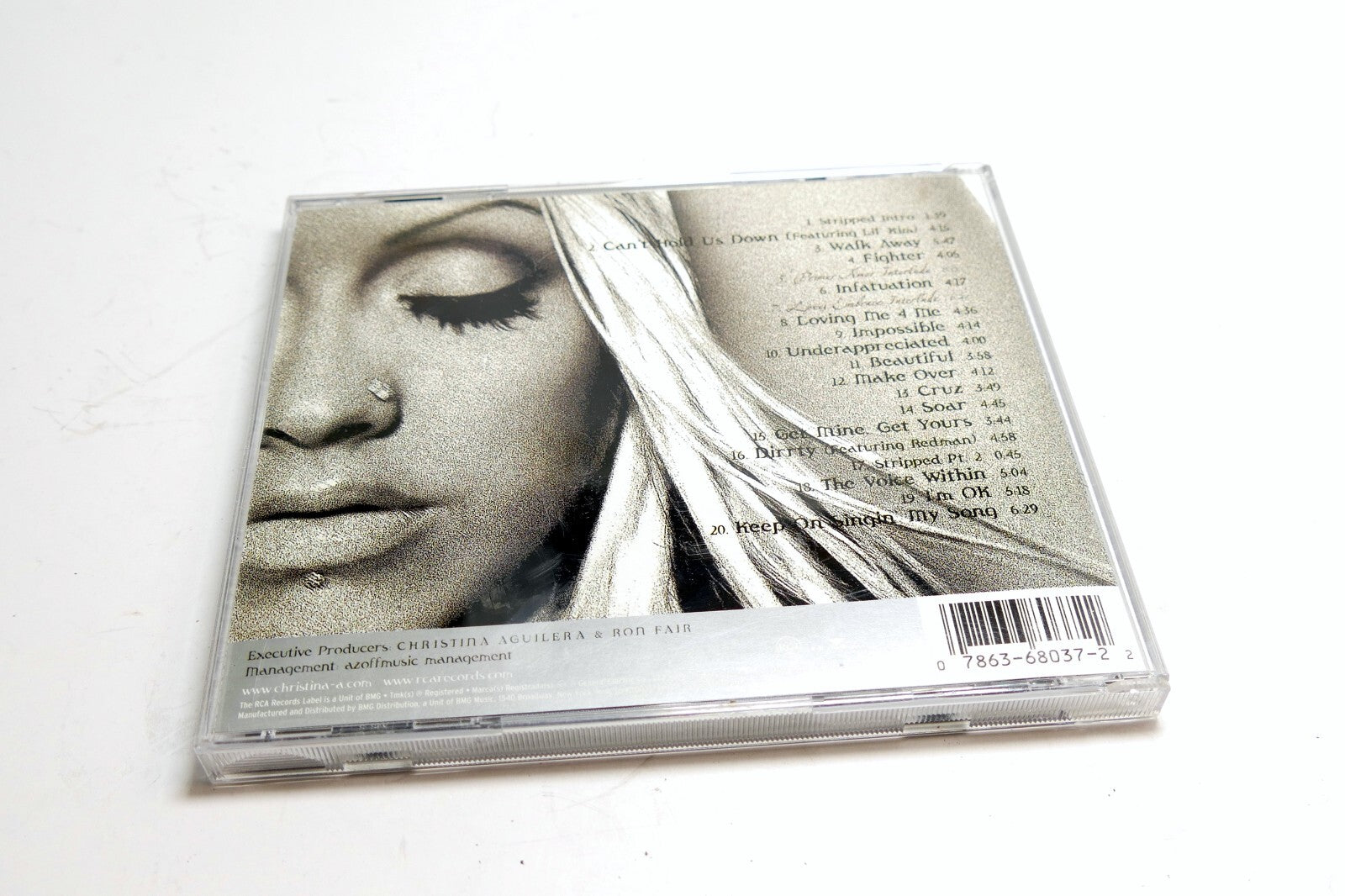 Stripped - Audio CD By Christina Aguilera  07863 68037-2  RCA -  VERY GOOD