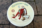 Norman rockwell and to all a good night plate 1996 christmas knowles coa
