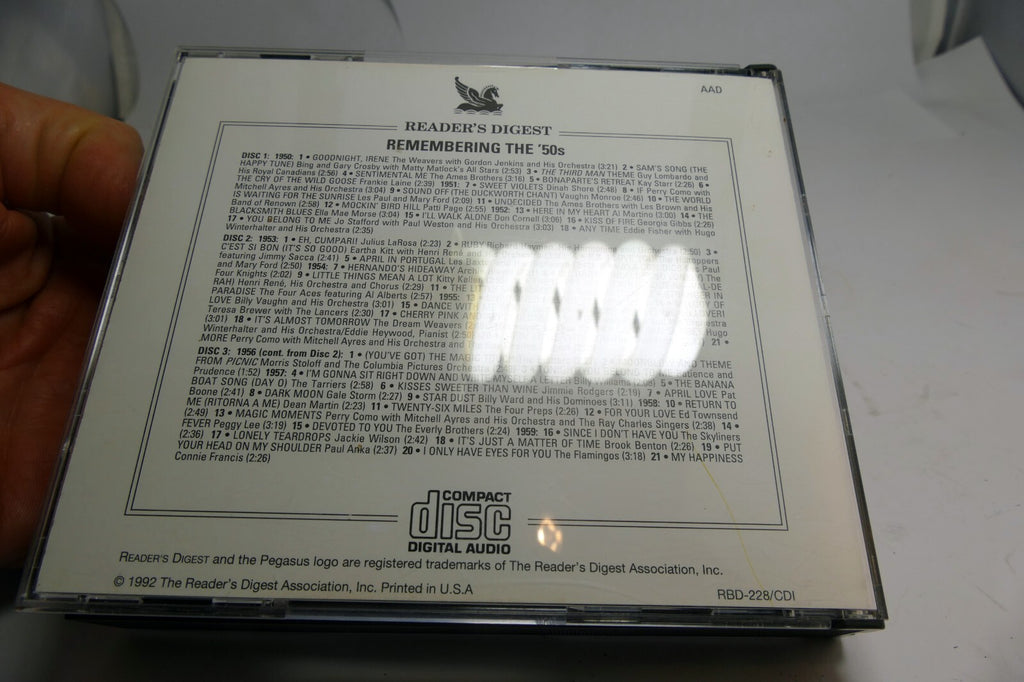 Readers Digest Remembering the 50's 3 CD Classic Three set Collector's Edition
