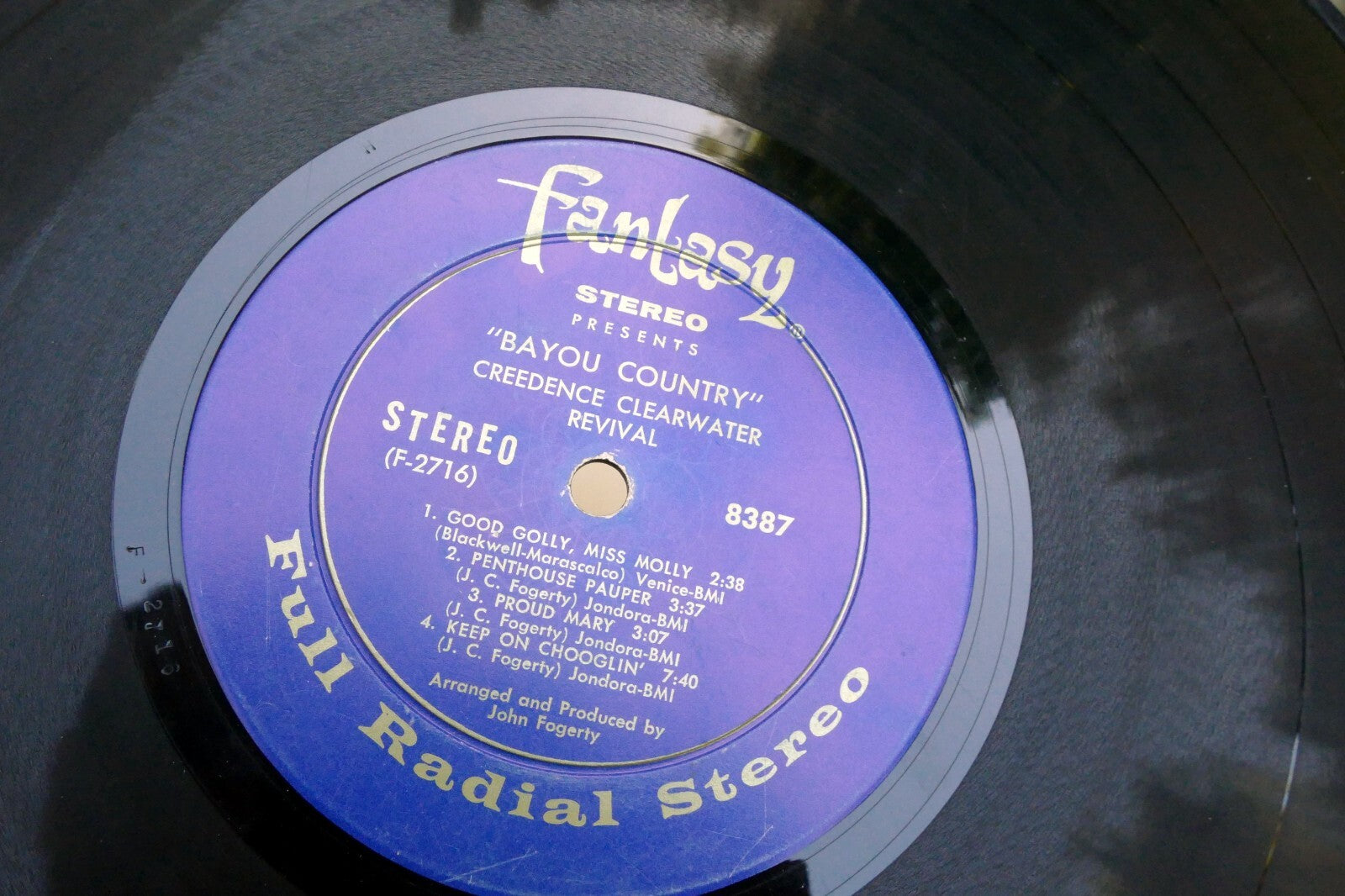 Creedence Clearwater Revival Bayou Country LP 1969 original Fantasy Record #8387