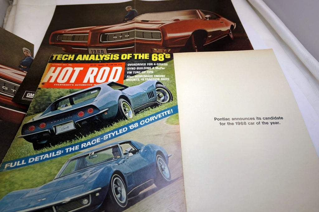 1968 Pontiac GTO 455 original magazine foldout ad advertisement Hot Rod