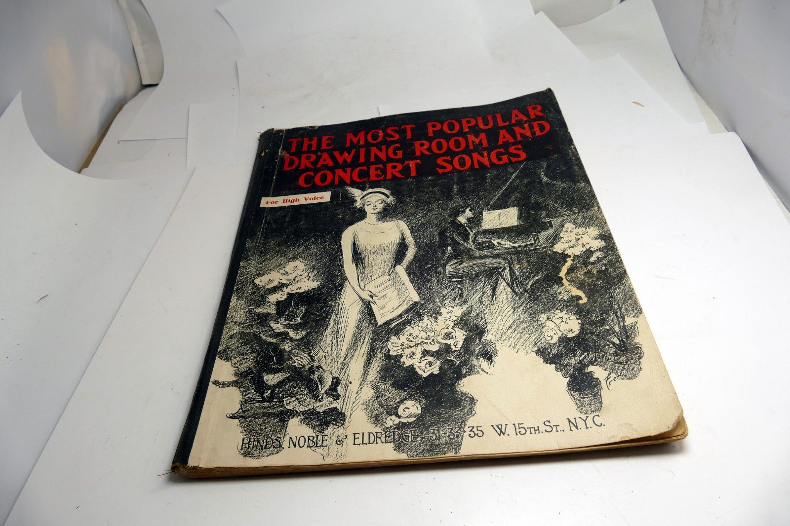 Most Popular Drawing Room and Concert Songs Sheet Music Book for High Voice 1912