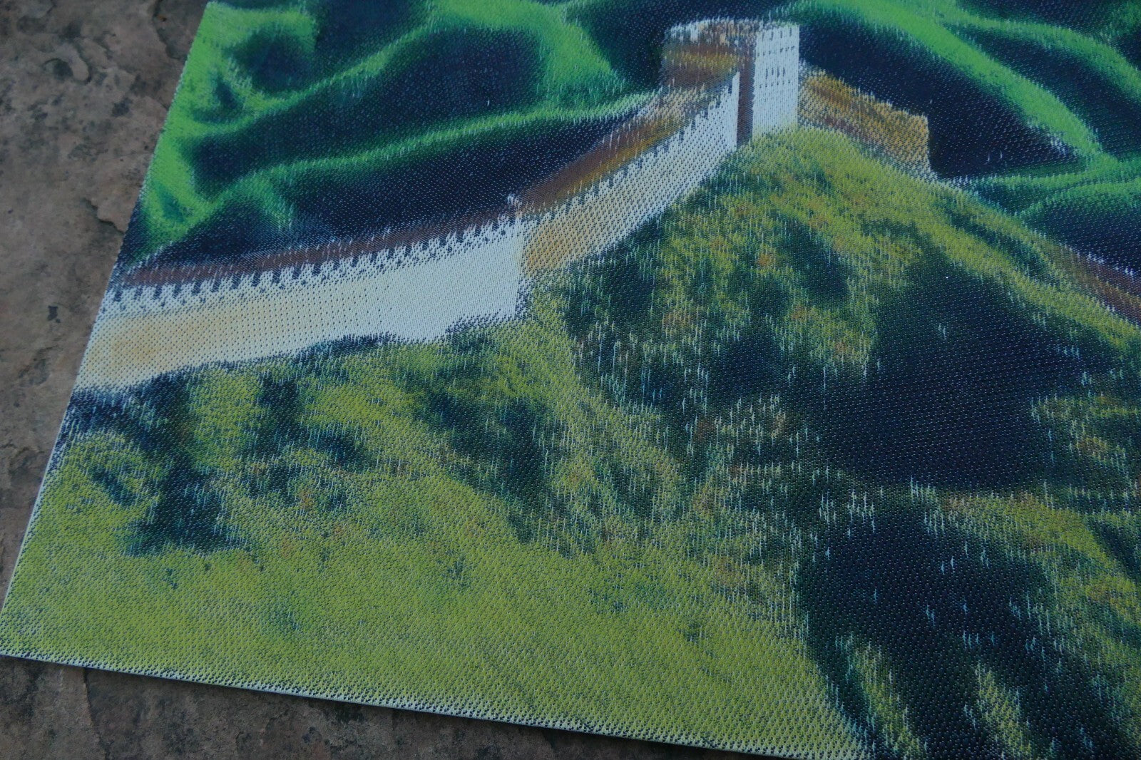 GREAT WALL OF CHINA Silk Weaving large 16X38"
