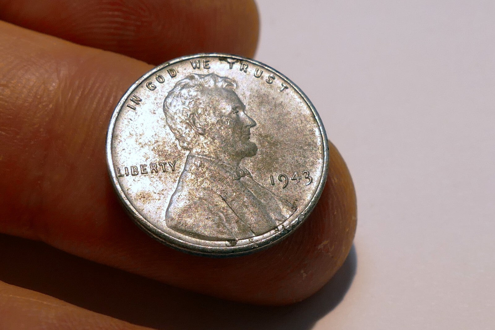 1943 Lincoln Cent 1c Steel Penny  coin