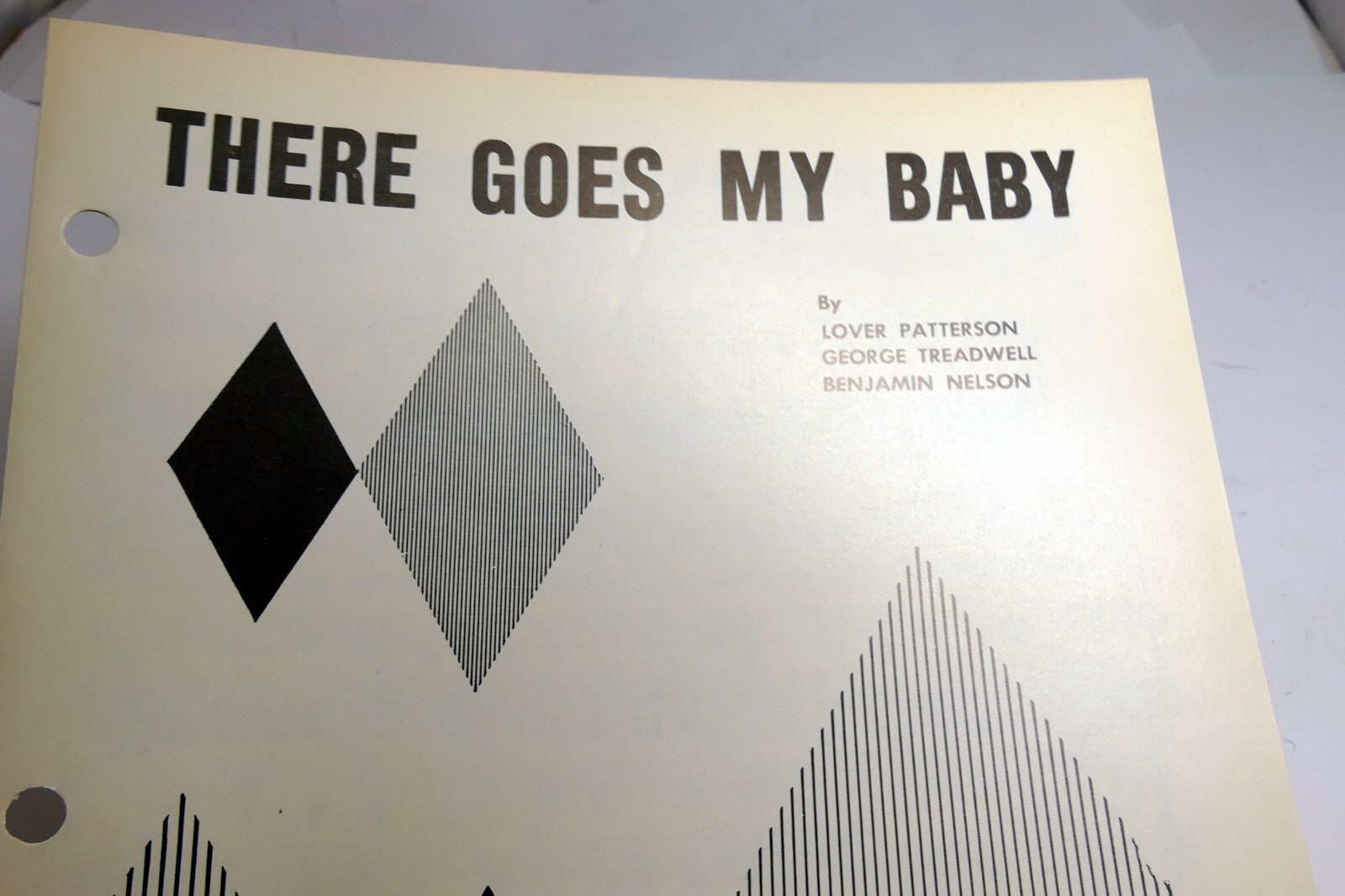There goes my baby patterson treadwell benjamin nelson 1959 sheet music drifter