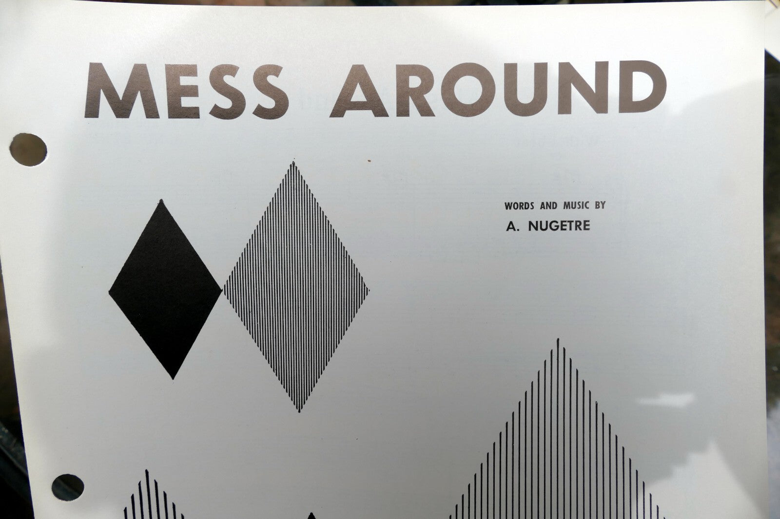 Mess around by a. nugtre ray charles 1954 sheet music