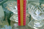 Waterford Goblet Desert Cup Set of 3 lot 3.5" Tall Square base Diamond
