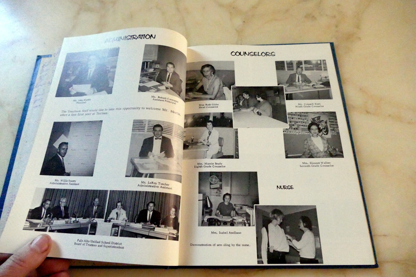 1964 TERMAN JUNIOR HIGH SCHOOL YEARBOOK ANNUAL JOURNAL PALO ALTO  TIGER TRACKS