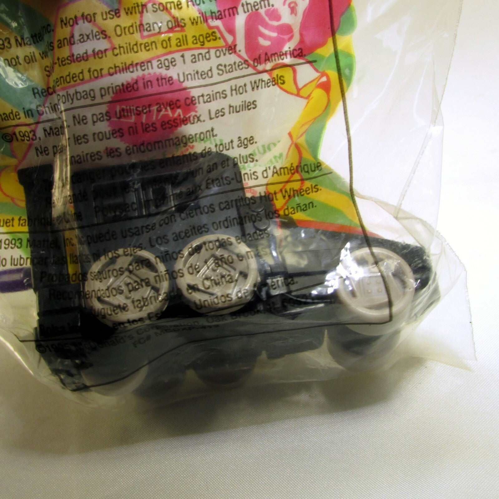 Under-3 Toy  McDonald's Hot Wheels Mattel  1994 vehicle - new