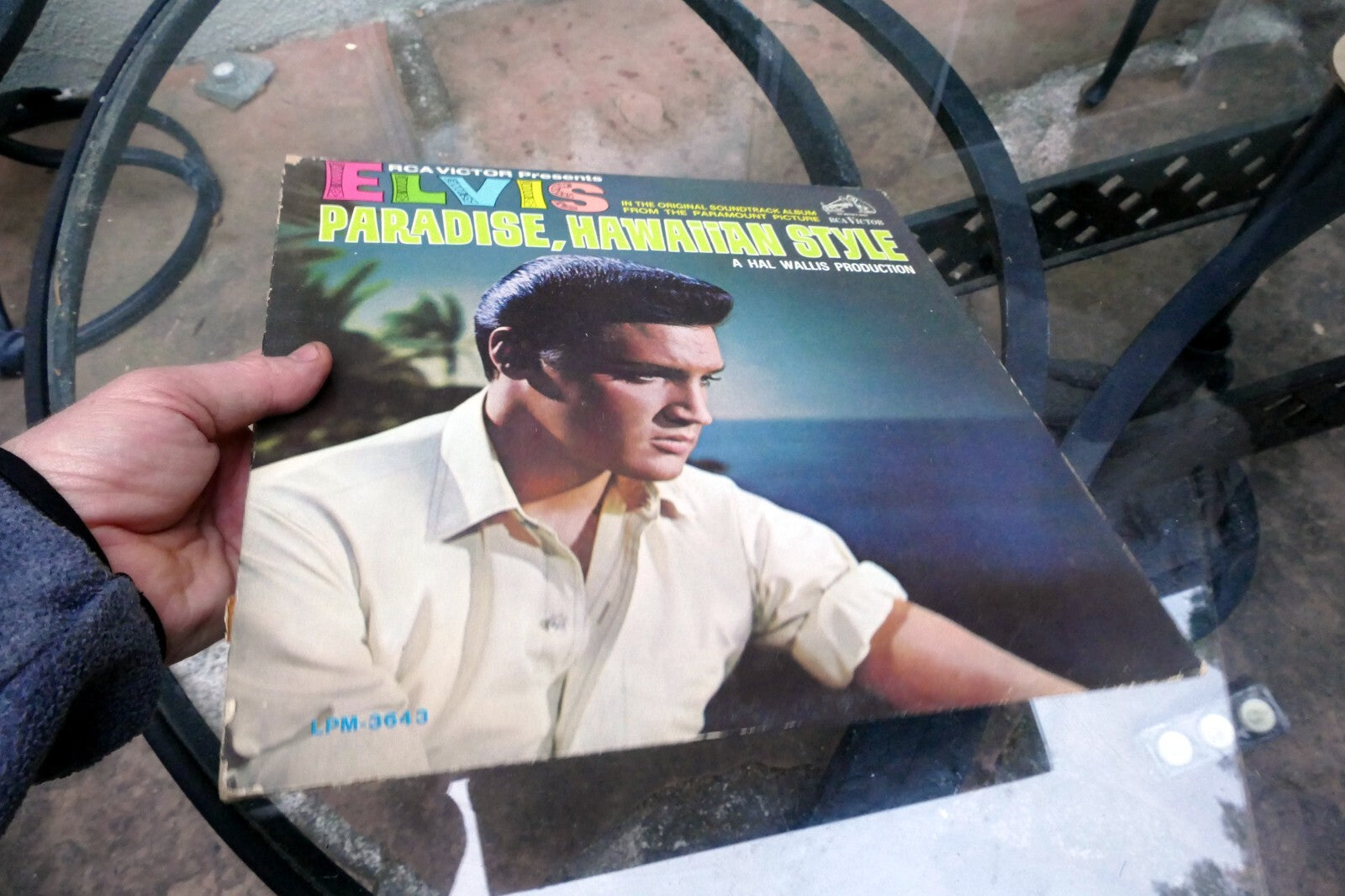1966 Elvis Presley Paradise Hawaiian Style  LPM-3643 - ALBUM ART COVER ONLY