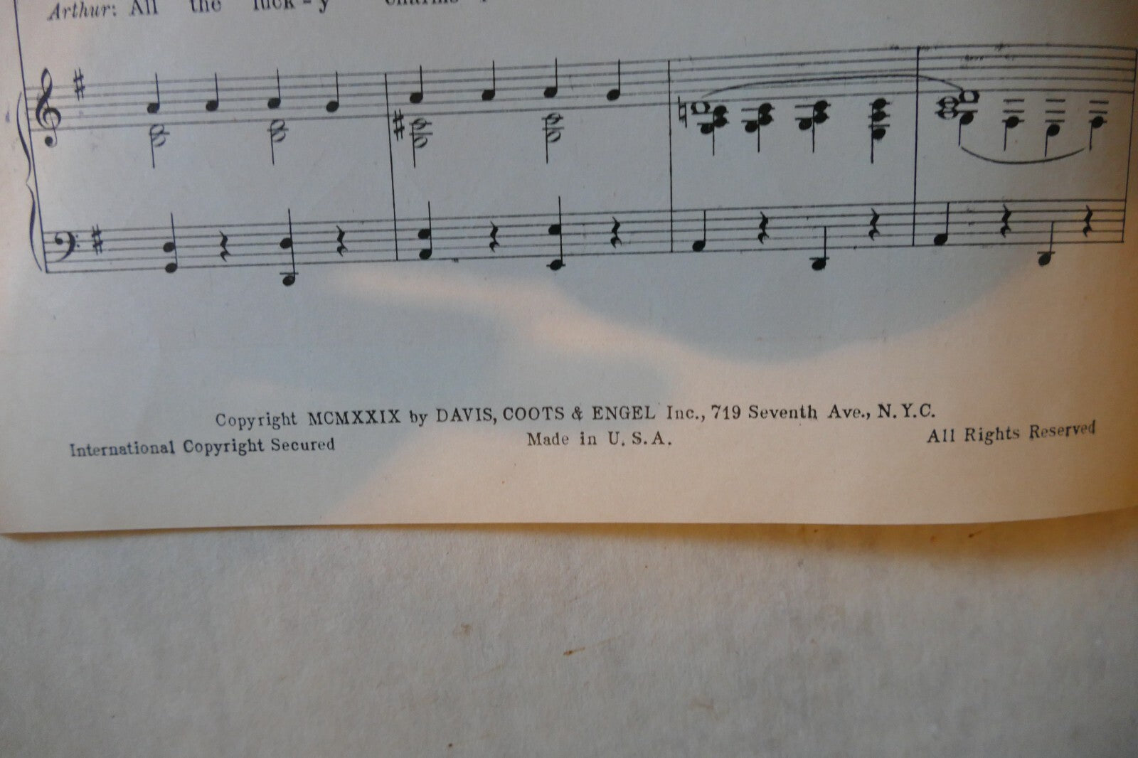 Cross Your Fingers 1929, Sons O' Guns, Arthur Swanstrom, Benny Davis, Fred Coots