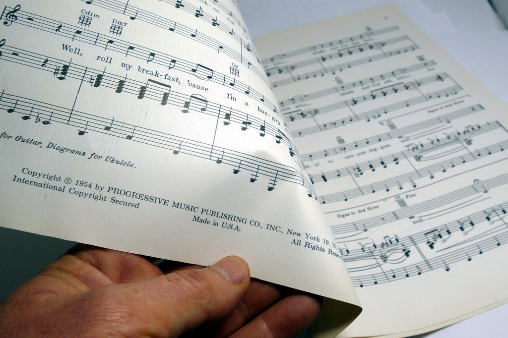 Shake Rattle and Roll Charles Calhoun  1954 Sheet Music Stone