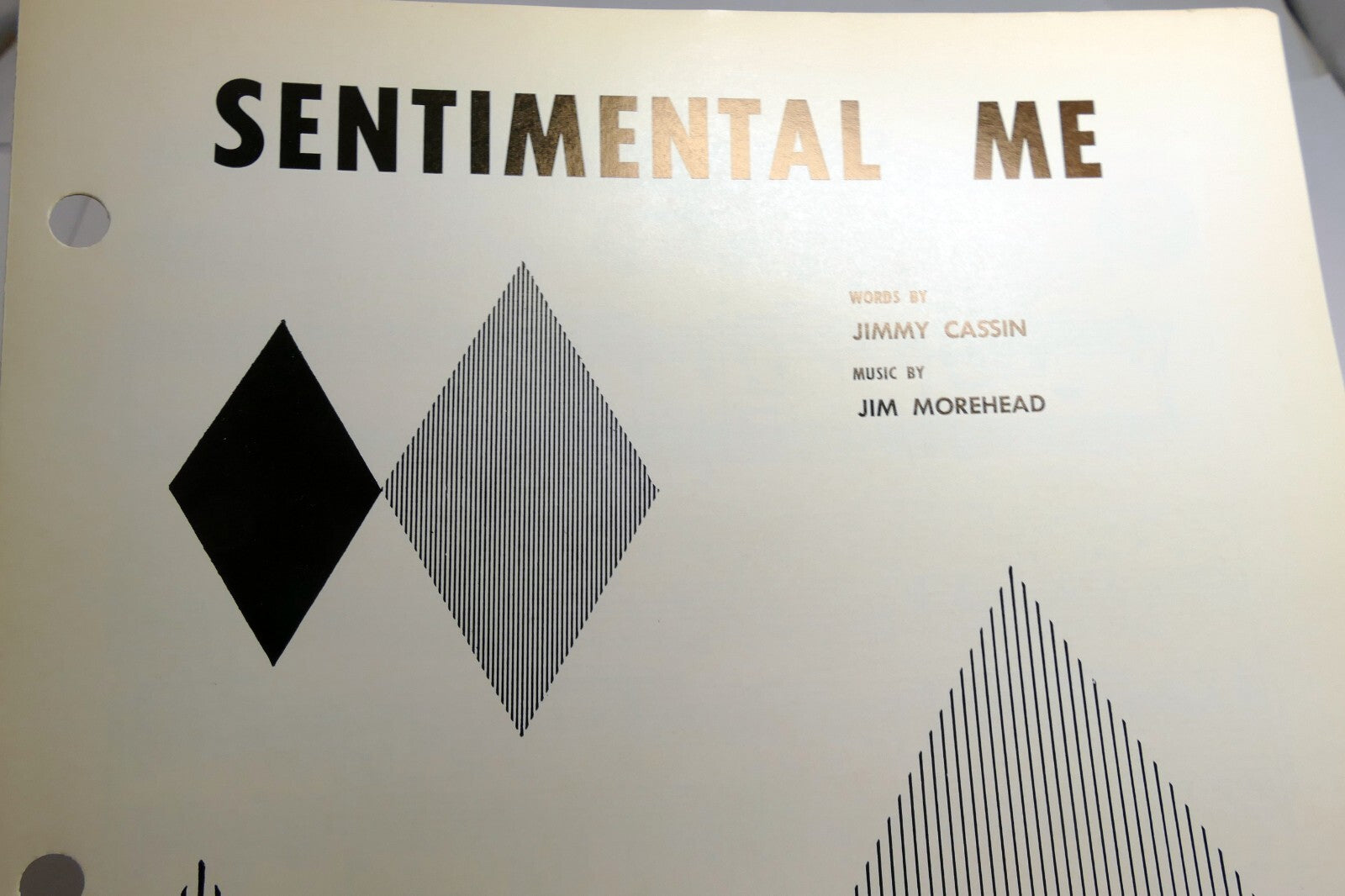 Sentimental me jimmy cassin jim morehead 1950 sheet music