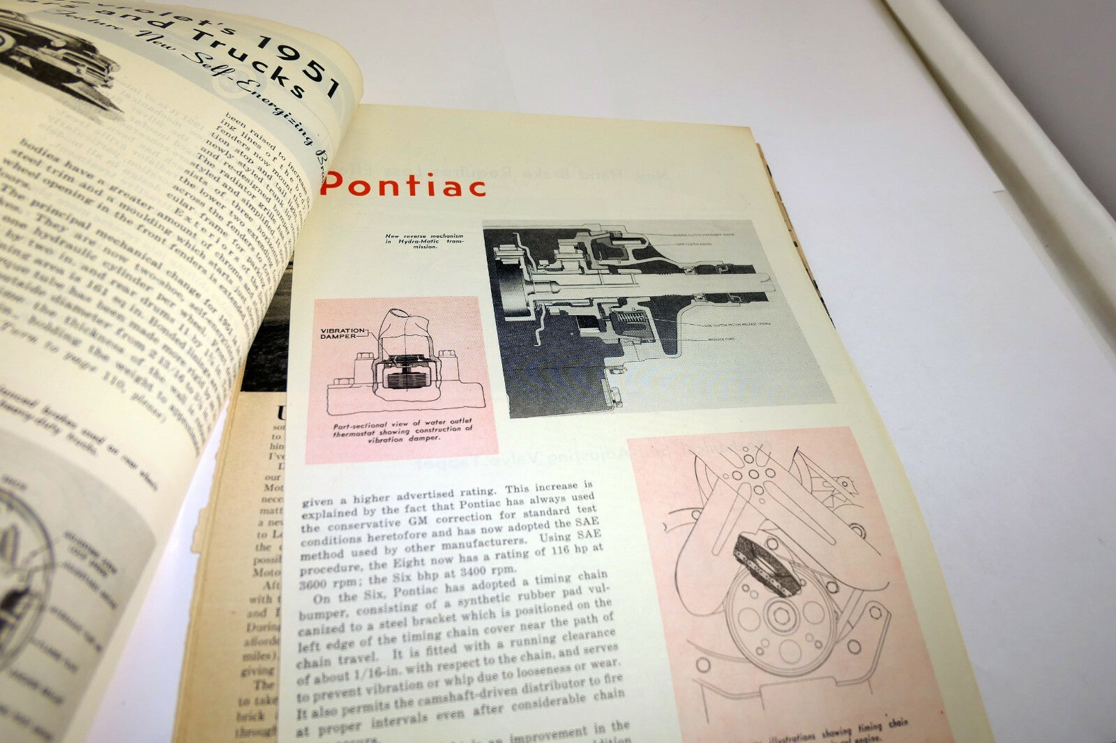Pontiac 1950 Hydromatic Drive clippings review article Automotive Industries