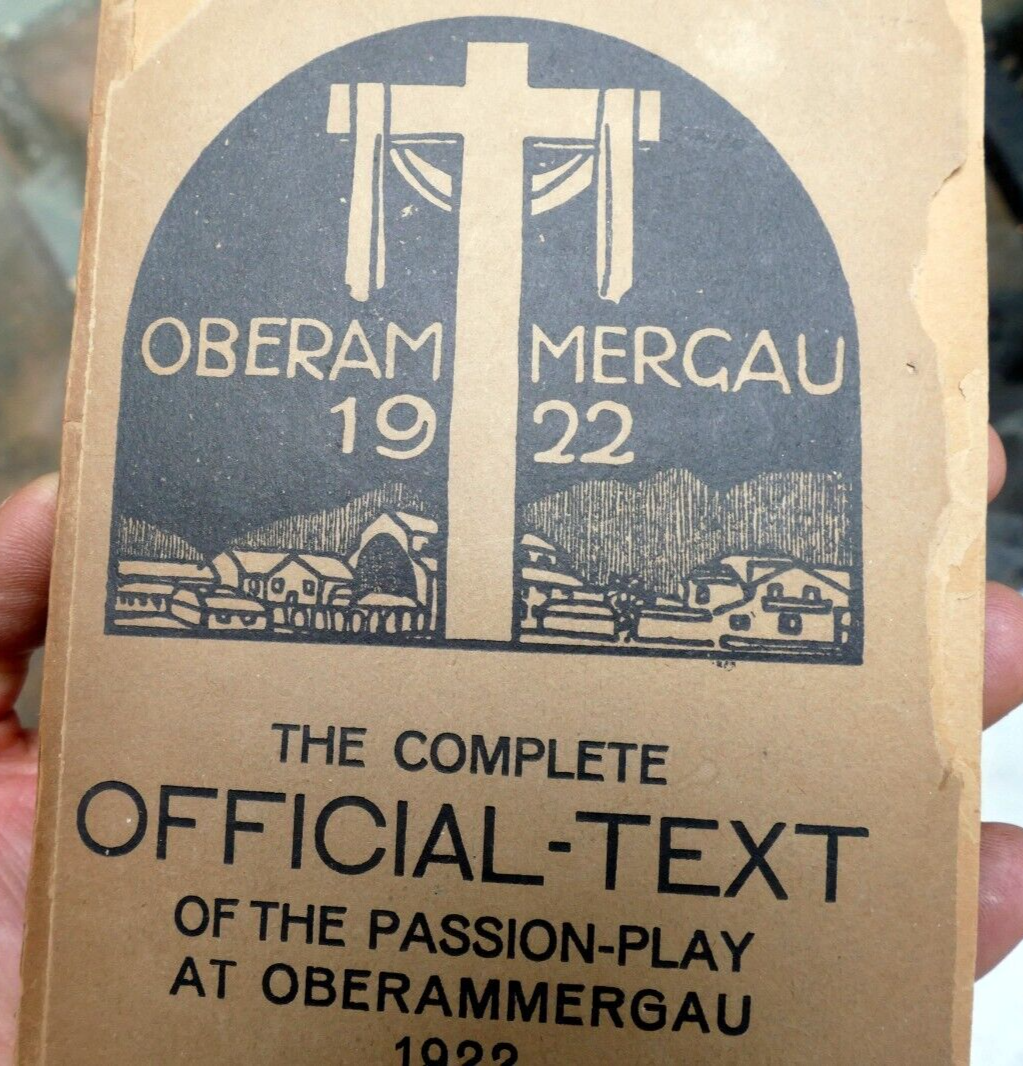 1922 oberammergauer passionsspiel sheet music passion play opera text religion