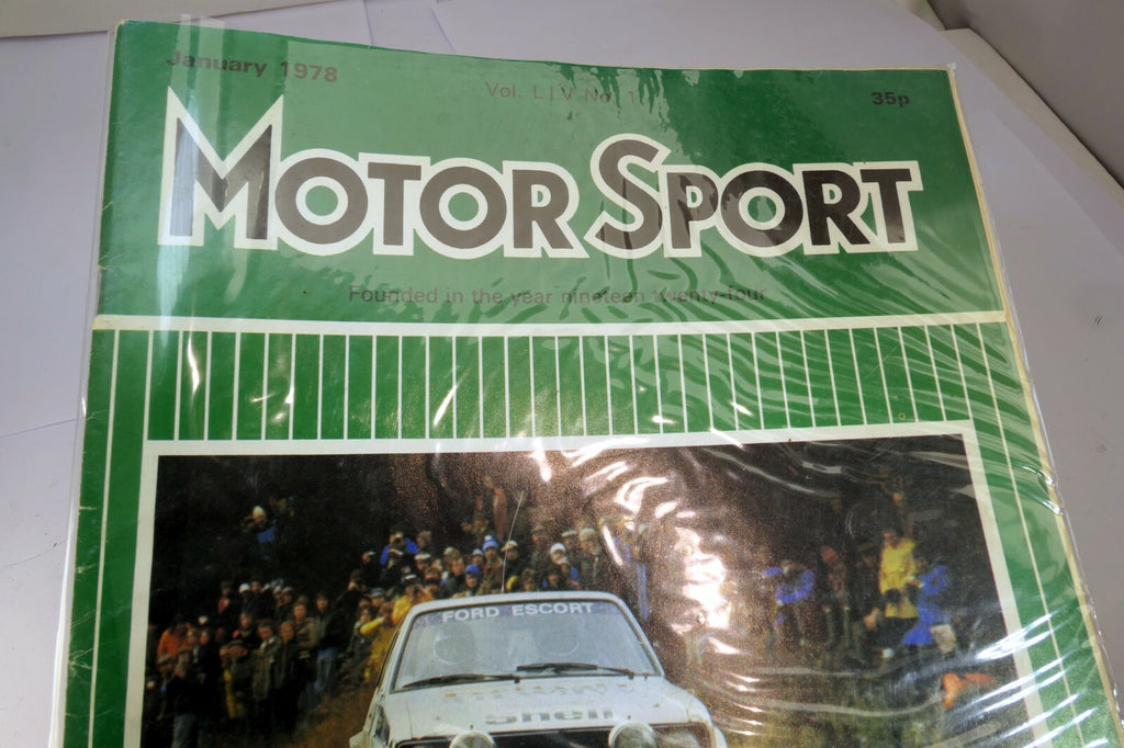 Motor sport magazine january 1978