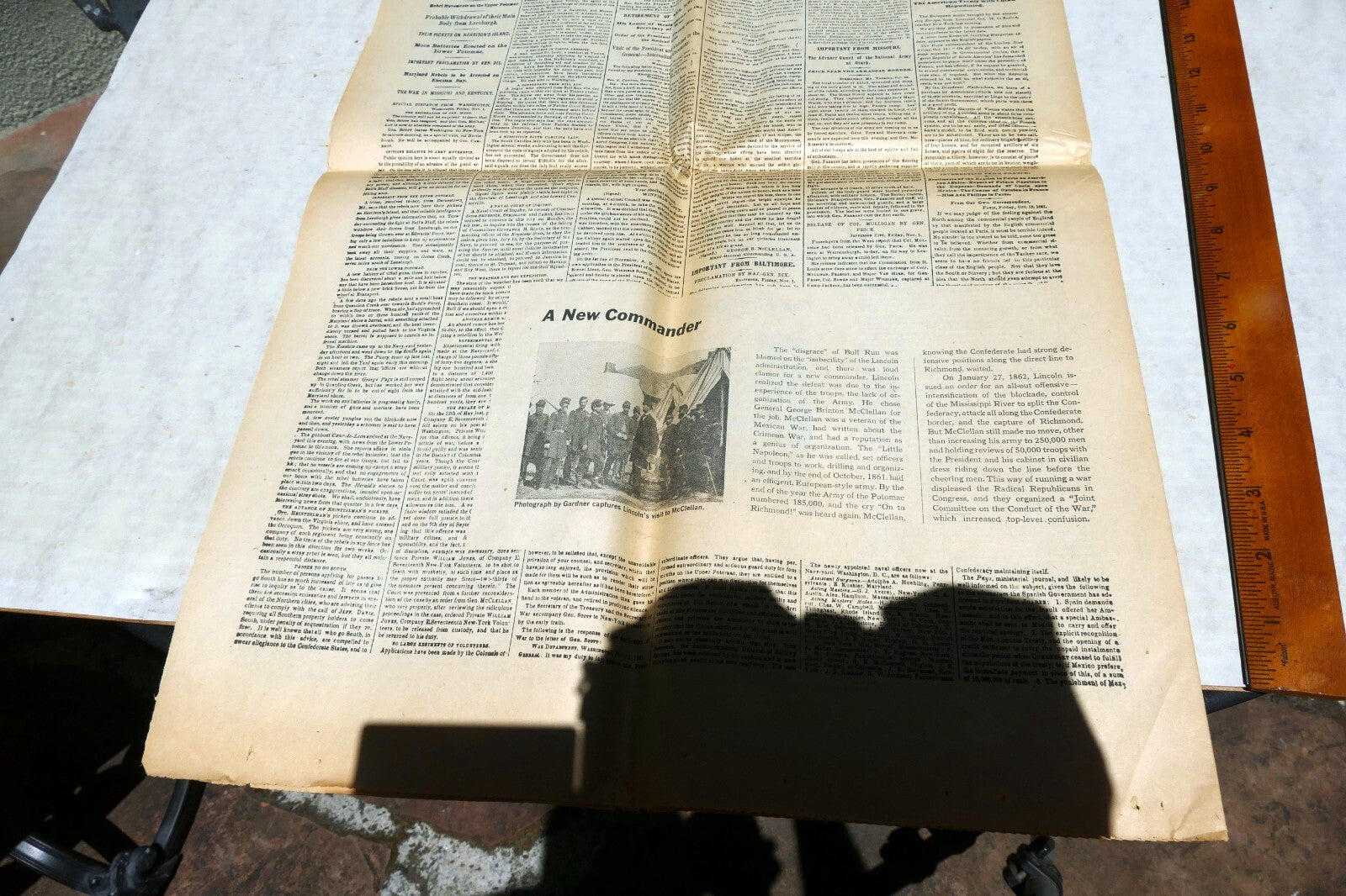 New York Times November 2,  1861 - Reprint - Civil War Reconstruction