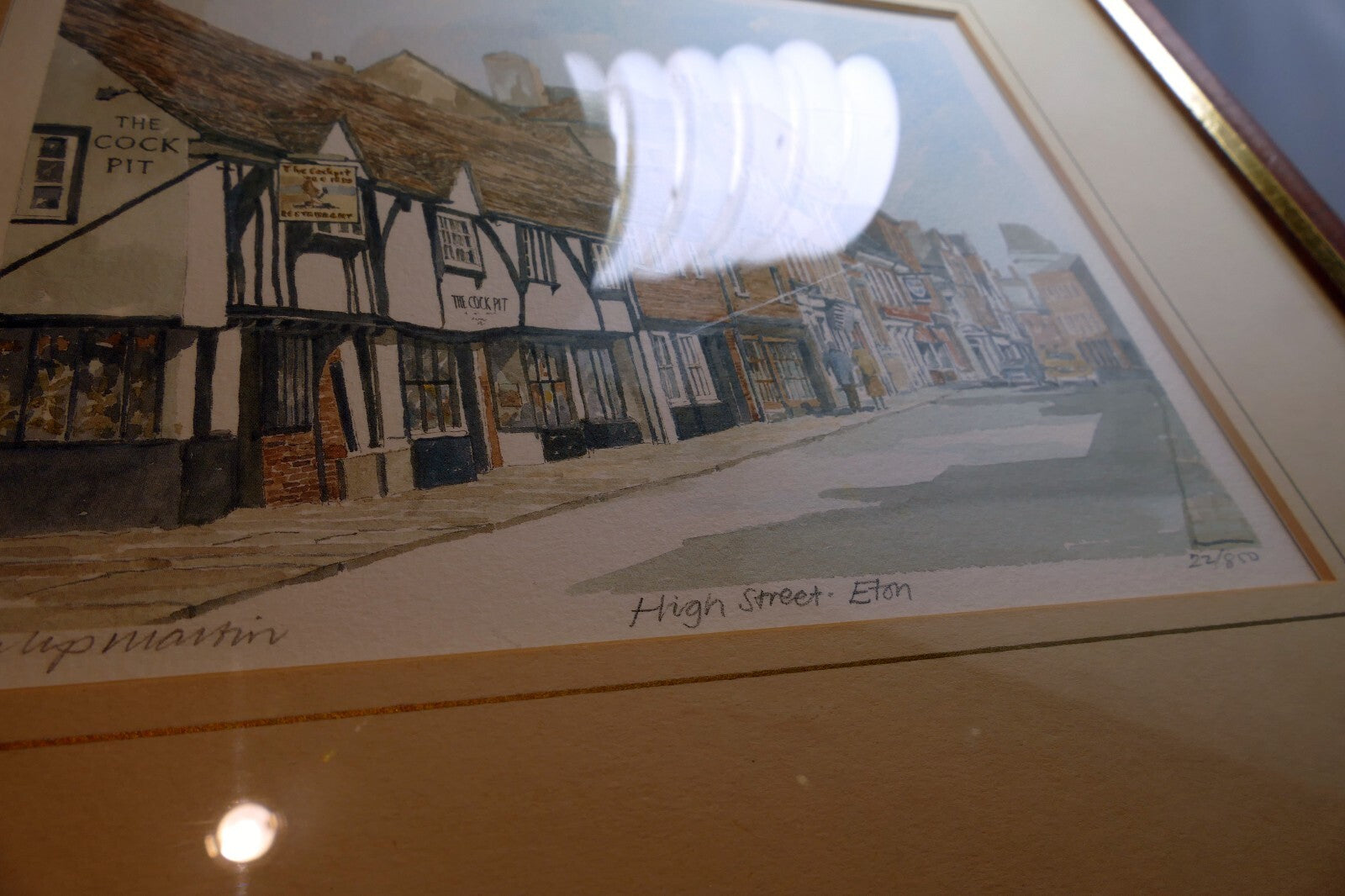 Glyn Martin Print Signed Numbered Framed High Street Eton 22/850