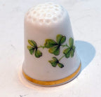 Countess fine bone china floral finger ceramic sewing thimble shamrock