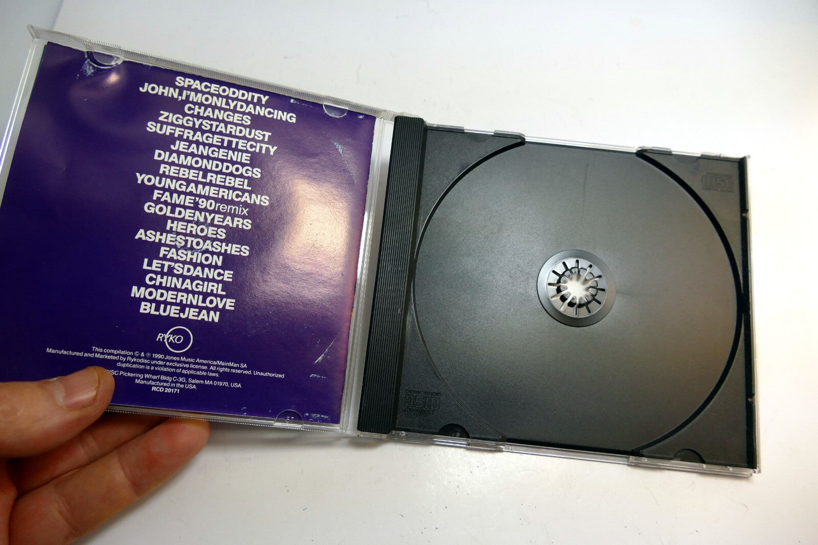 Cover art only David Bowie Changesbowie RCD 20171 Rykodisc  -  (NO CD included)