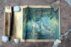 Lincoln Market 1949 Advertising Poster Calendar William Thompson Lemoore CA USA